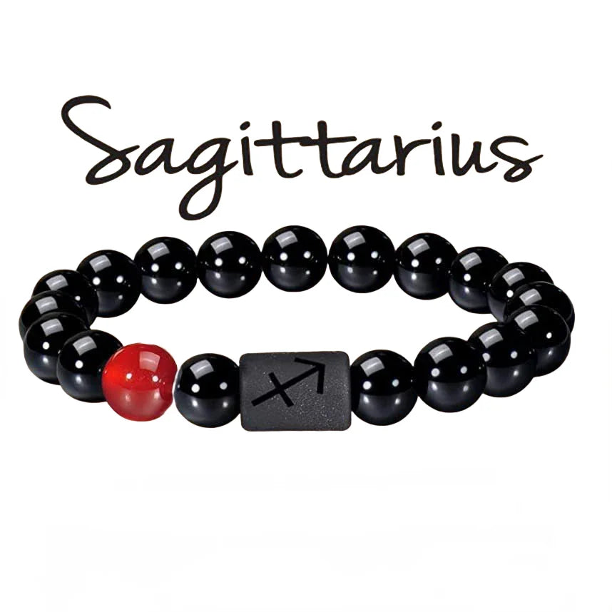 Bracelet zodiac signs with Agate Crystal