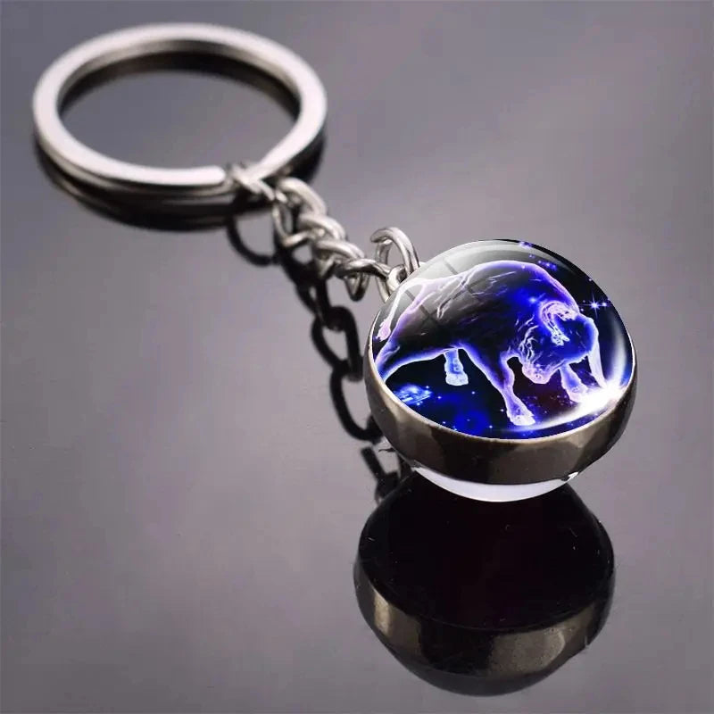 Luminous Keychain with 12 Constellations