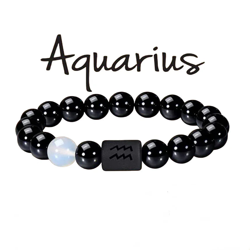 Bracelet zodiac signs with Agate Crystal