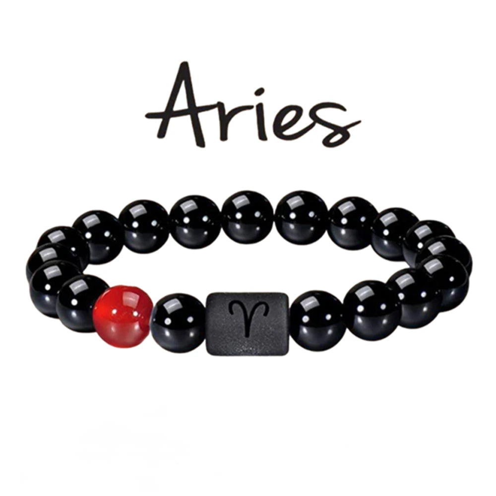 Bracelet zodiac signs with Agate Crystal