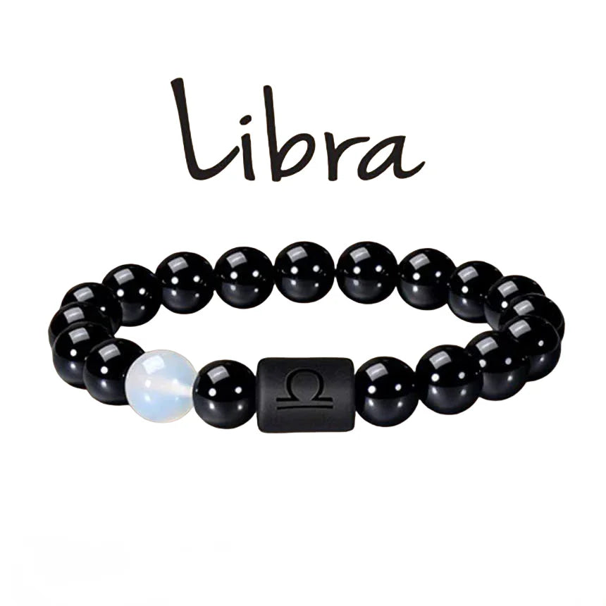 Bracelet zodiac signs with Agate Crystal