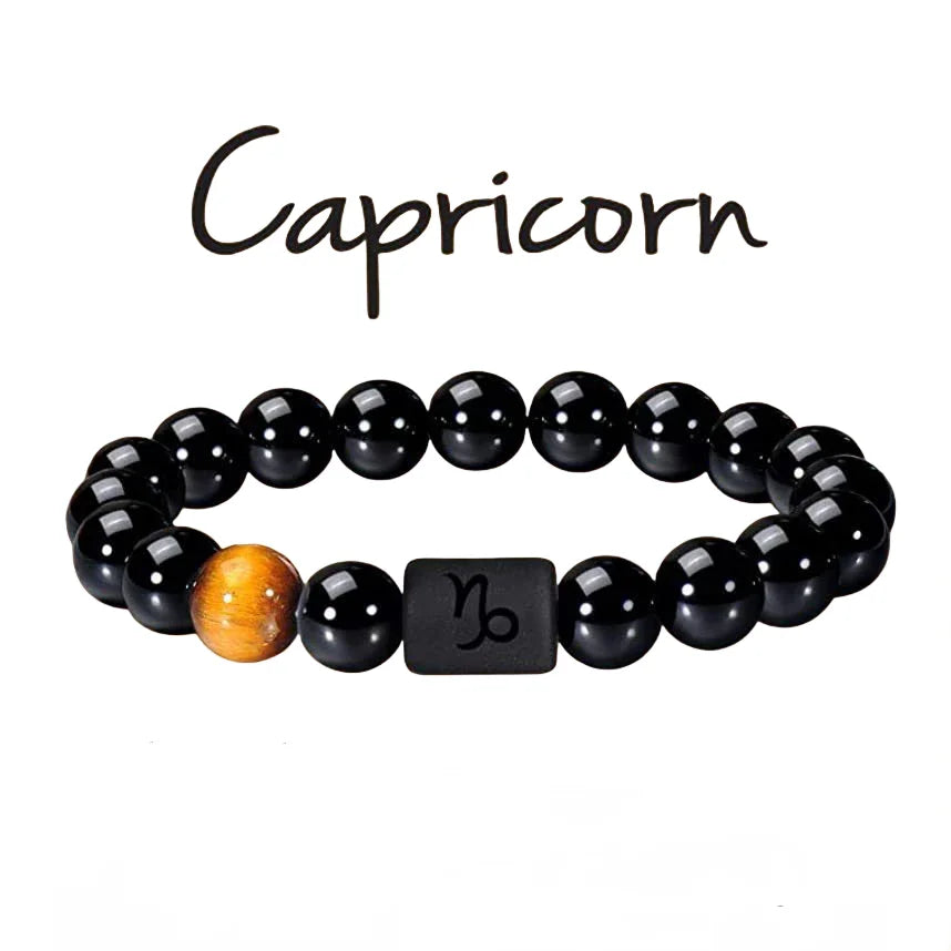 Bracelet zodiac signs with Agate Crystal