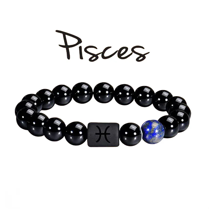 Bracelet zodiac signs with Agate Crystal