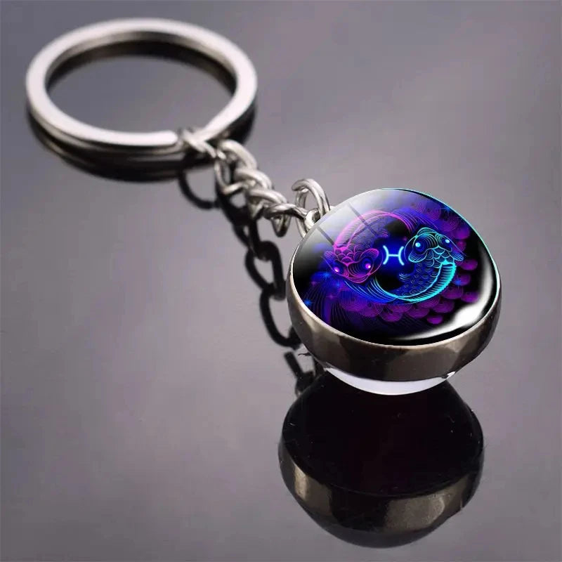 Luminous Keychain with 12 Constellations