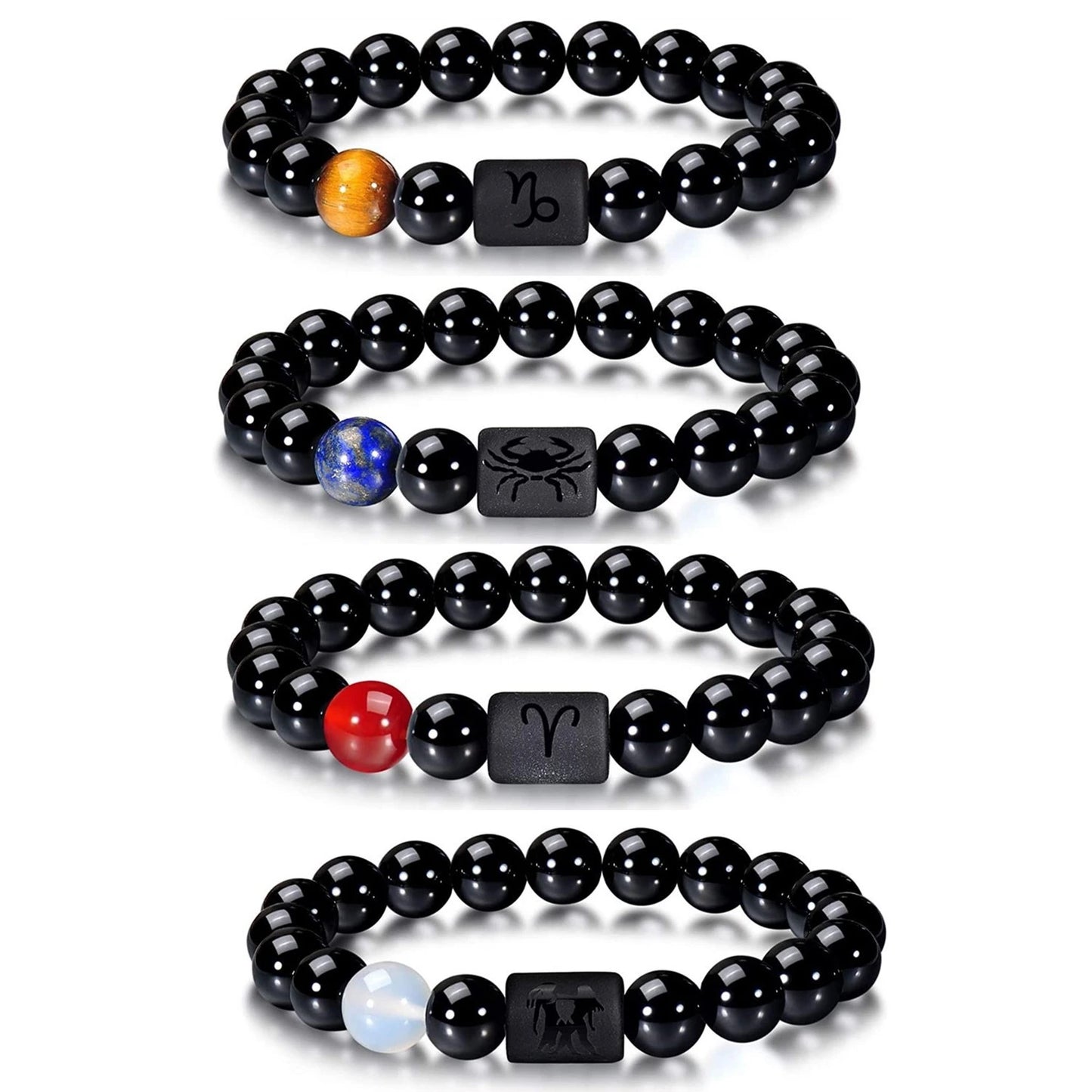 Bracelet zodiac signs with Agate Crystal