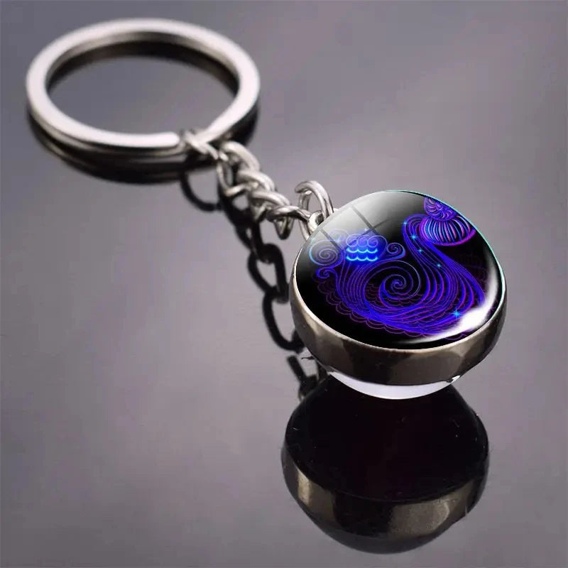 Luminous Keychain with 12 Constellations