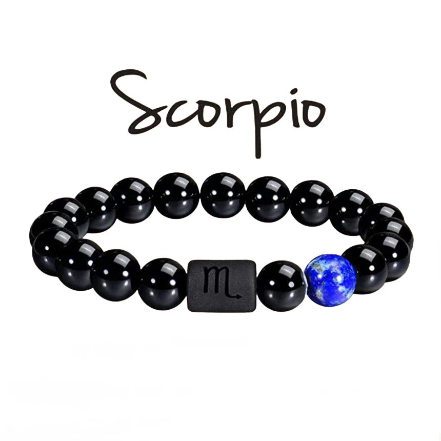 Bracelet zodiac signs with Agate Crystal