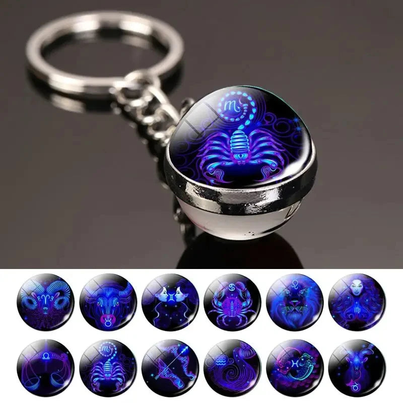 Luminous Keychain with 12 Constellations