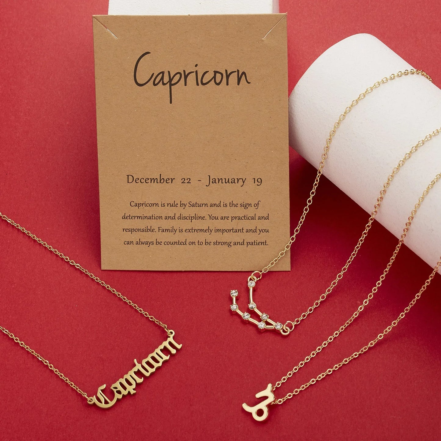 Constellation 3Pcs/set Zodiac Necklaces