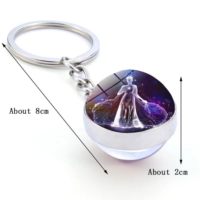 Luminous Keychain with 12 Constellations