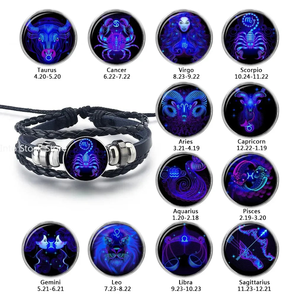 Luminous Bracelet with 12 Constellations