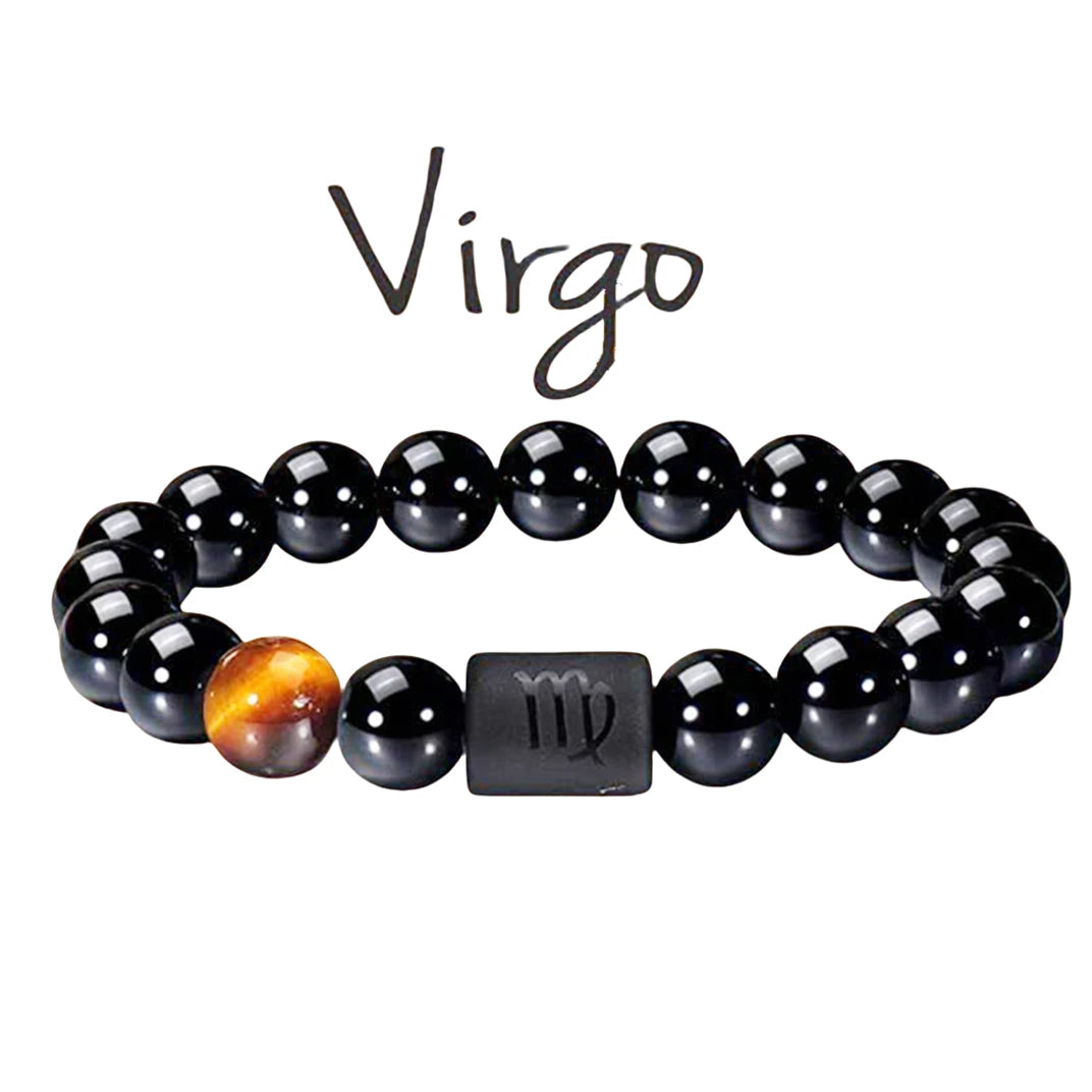 Bracelet zodiac signs with Agate Crystal